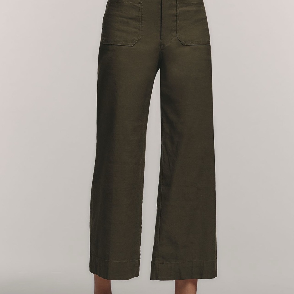 Anthropologie Maeve | The Colette Cropped Wide Leg Pants  Size 28. NWT
